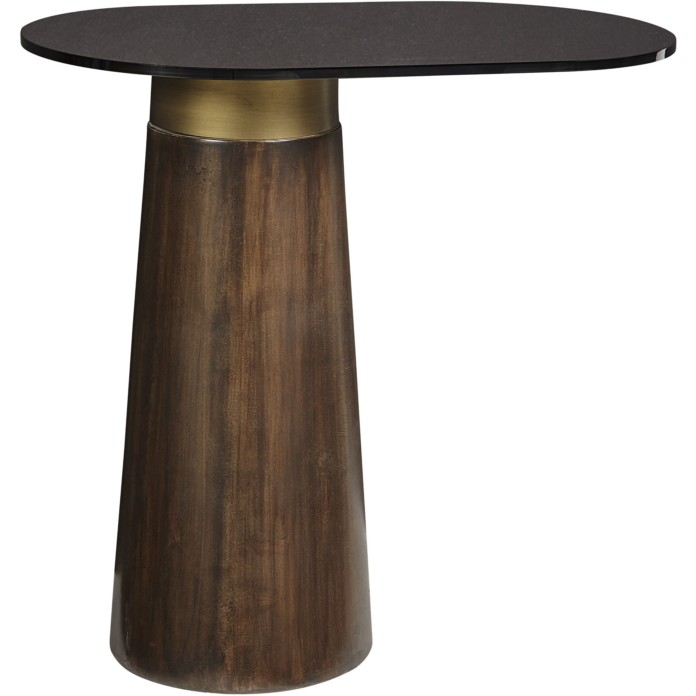 Lamont 23.5 X 22 inch Black / Brown Side Table